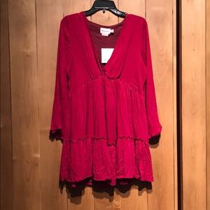 Showpo The Original Babe dress in wine